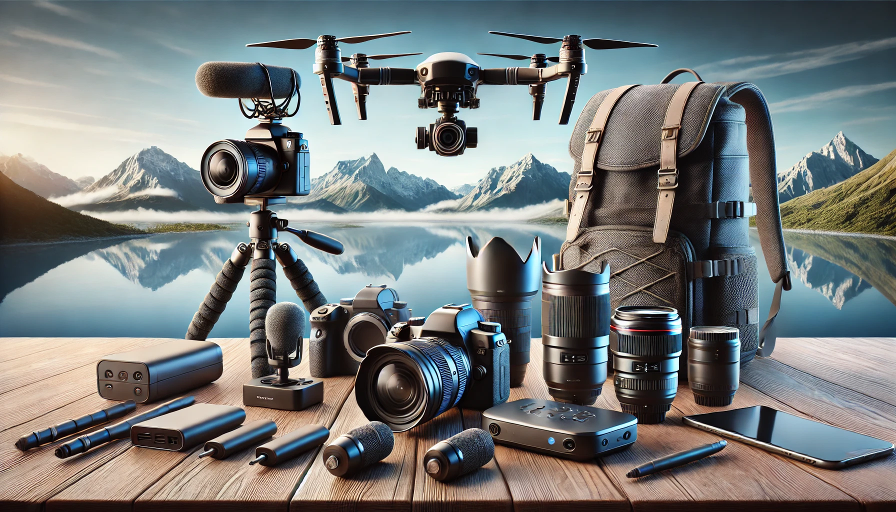 Vlogging Gears Displayed